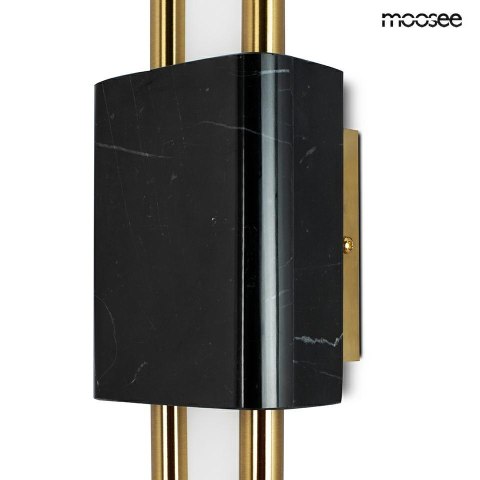 Moosee MOOSEE lampa ścienna EVANS czarna / złota