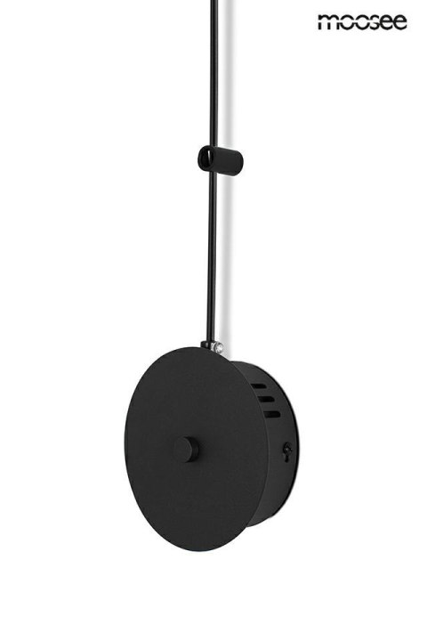 Moosee MOOSEE lampa ścienna FLAT 3 czarna