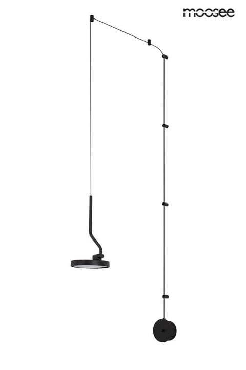 Moosee MOOSEE lampa ścienna FLAT czarna