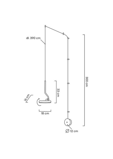 Moosee MOOSEE lampa ścienna FLAT czarna