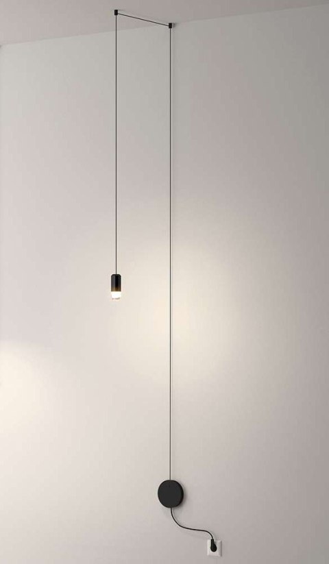Moosee MOOSEE lampa ścienna FLUSSO WALL czarna