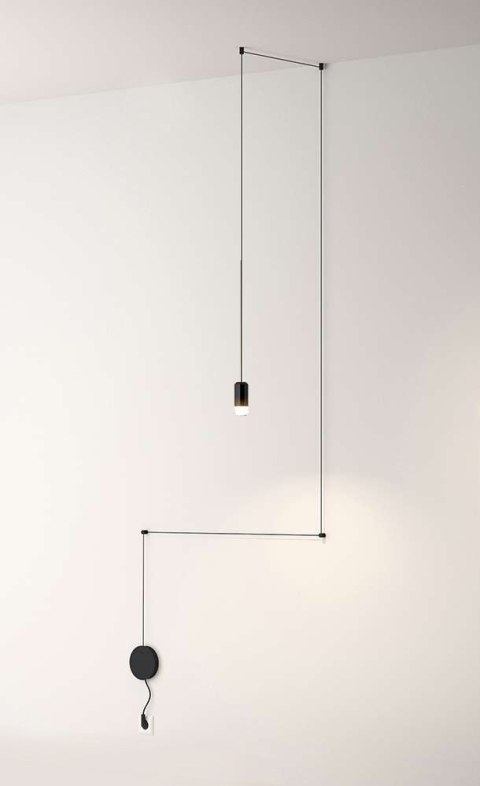 Moosee MOOSEE lampa ścienna FLUSSO WALL czarna