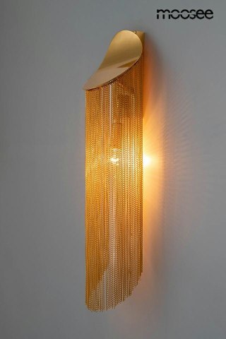 Moosee MOOSEE lampa ścienna LAMBADA łańcuszki złota