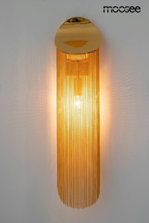 Moosee MOOSEE lampa ścienna LAMBADA łańcuszki złota