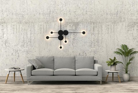 Moosee MOOSEE lampa ścienna SHADOW MULTI czarna