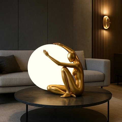 Moosee MOOSEE lampa stołowa UOMO 50 złota