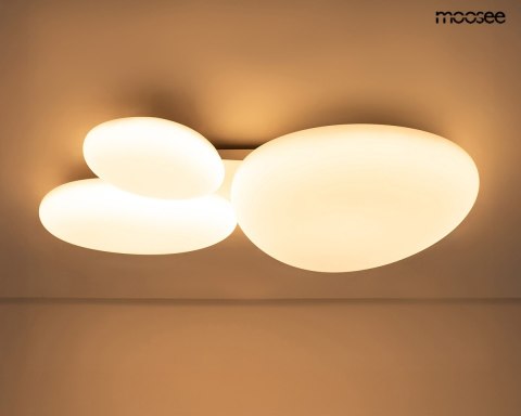 Moosee MOOSEE lampa sufitowa / plafon CLOUD 3 biała