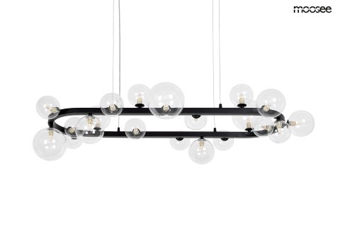 Moosee MOOSEE lampa wisząca ALURE OVAL 120 czarna