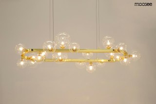 Moosee MOOSEE lampa wisząca ALURE OVAL 120 złota