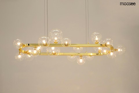 Moosee MOOSEE lampa wisząca ALURE OVAL 120 złota