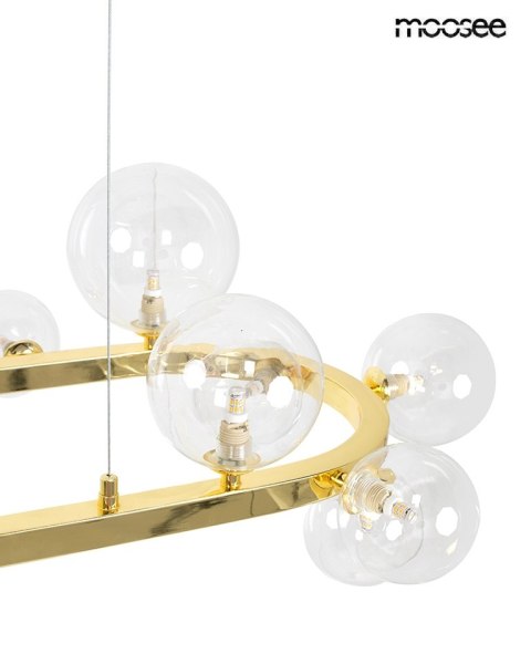 Moosee MOOSEE lampa wisząca ALURE OVAL 120 złota