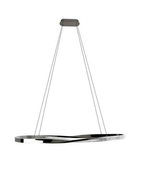 Moosee MOOSEE lampa wisząca ANILLO 120 czarny chrom