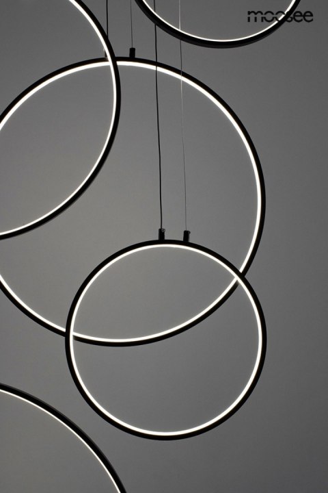 Moosee MOOSEE lampa wisząca CIRCULO SIX czarna