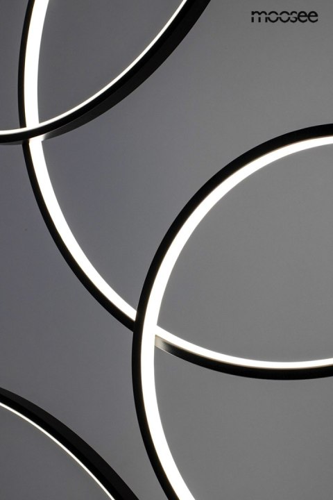 Moosee MOOSEE lampa wisząca CIRCULO SIX czarna