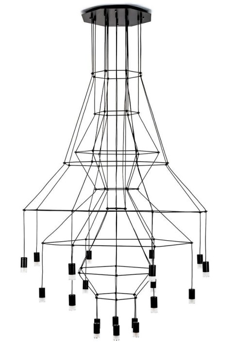 Moosee MOOSEE lampa wisząca FLUSSO 20 czarna