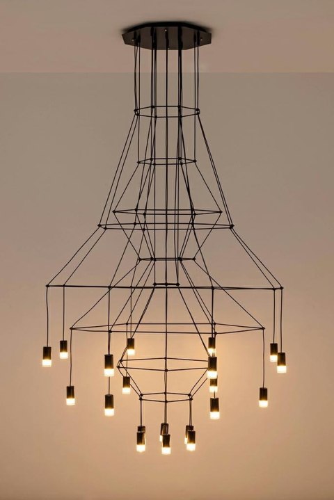 Moosee MOOSEE lampa wisząca FLUSSO 20 czarna