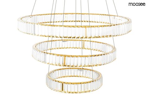 Moosee MOOSEE lampa wisząca LIBERTY TRIPLES złota