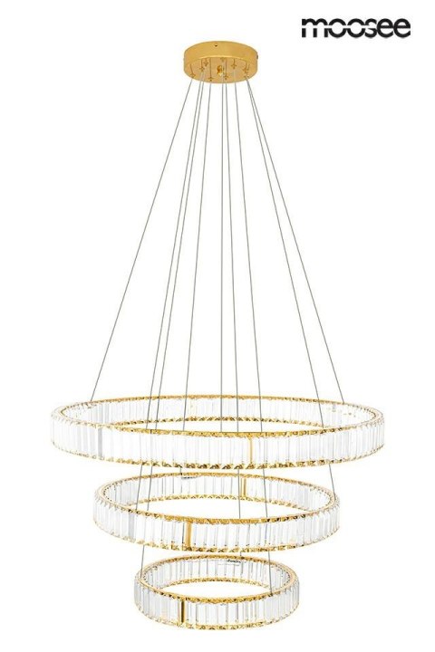 Moosee MOOSEE lampa wisząca LIBERTY TRIPLES złota