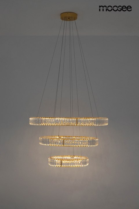 Moosee MOOSEE lampa wisząca LIBERTY TRIPLES złota
