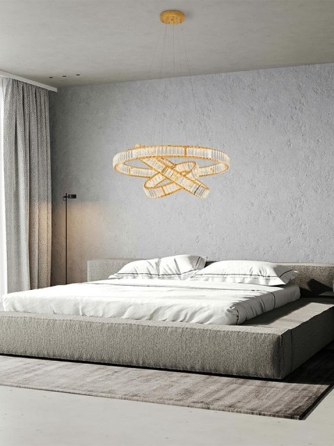 Moosee MOOSEE lampa wisząca LIBERTY TRIPLES złota