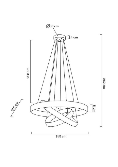 Moosee MOOSEE lampa wisząca LIBERTY TRIPLES złota