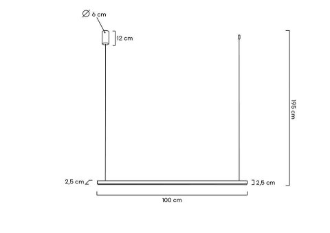 Moosee MOOSEE lampa wisząca LINUS 100 złota
