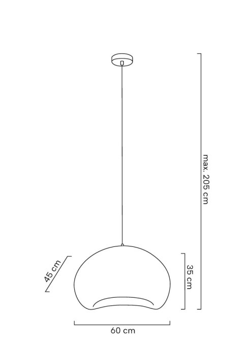 Moosee MOOSEE lampa wisząca NEST 60 biała