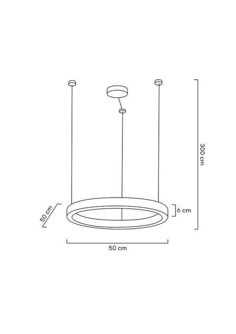 Moosee MOOSEE lampa wisząca RING LUXURY 50 złota