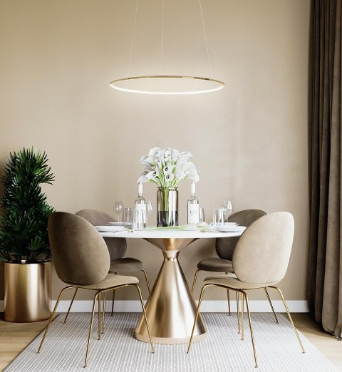 Moosee MOOSEE lampa wisząca RING SLIM 60 złota