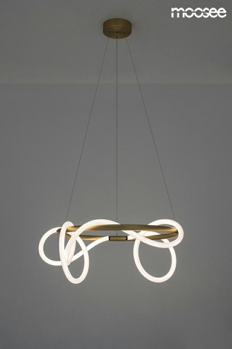 Moosee MOOSEE lampa wisząca SERPIENTE 60 złota