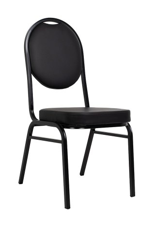 King Home Krzesło bankietowe / konferencyjne HEBE czarne