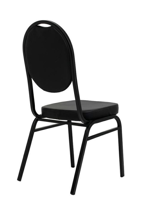 King Home Krzesło bankietowe / konferencyjne HEBE czarne