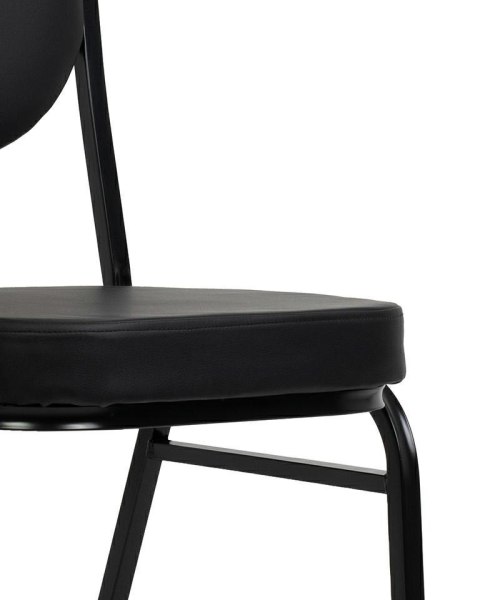 King Home Krzesło bankietowe / konferencyjne HEBE czarne