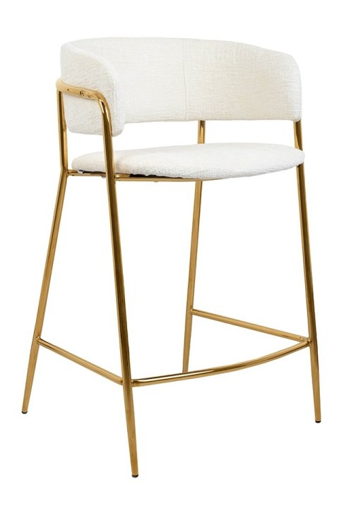 King Home Krzesło barowe DELTA 65 białe