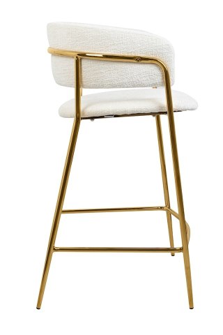 King Home Krzesło barowe DELTA 65 białe