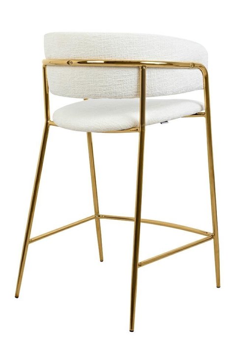 King Home Krzesło barowe DELTA 65 białe