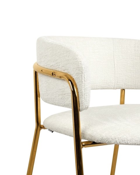 King Home Krzesło barowe DELTA 65 białe