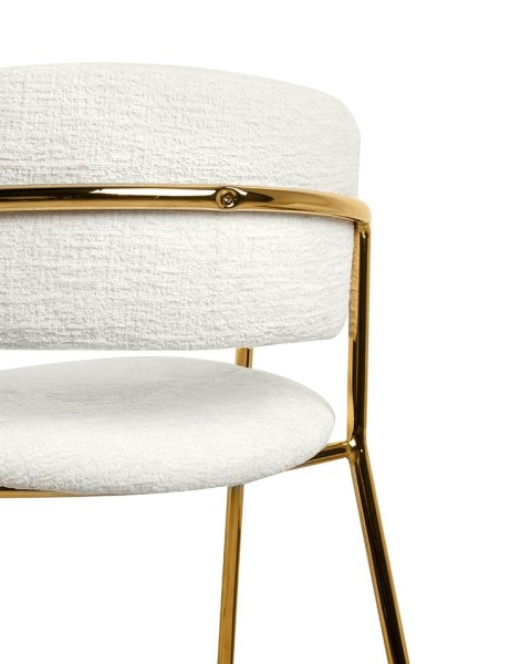King Home Krzesło barowe DELTA 65 białe