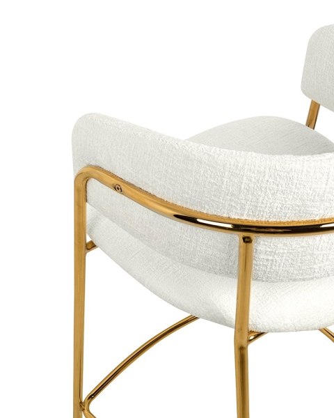 King Home Krzesło barowe DELTA 65 białe