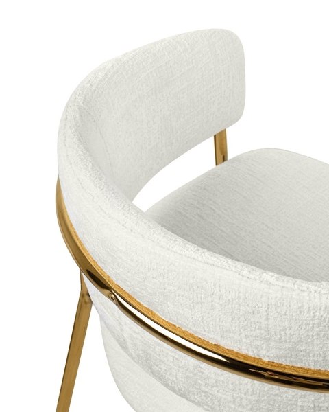 King Home Krzesło barowe DELTA 65 białe