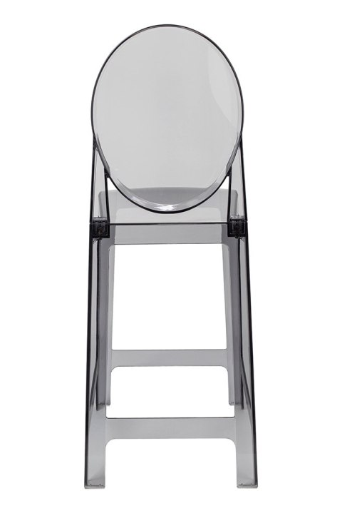King Home Krzesło barowe VICTORIA 65 cm dymione - poliwęglan