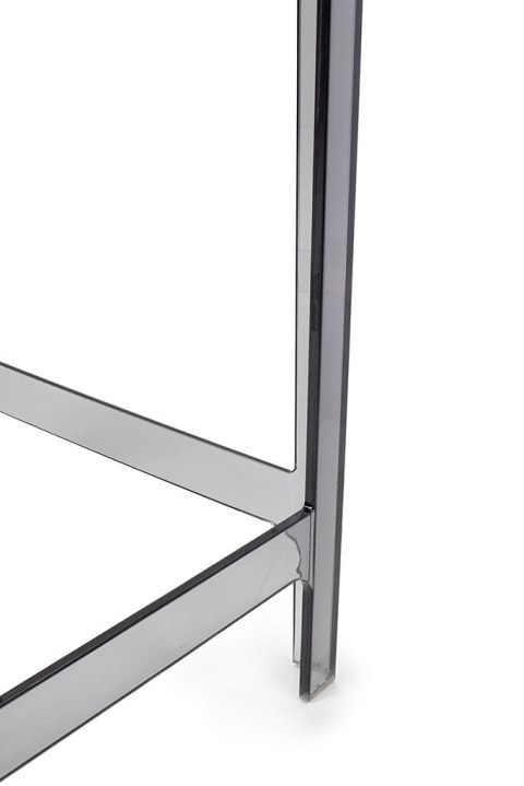 King Home Krzesło barowe VICTORIA 65 cm dymione - poliwęglan