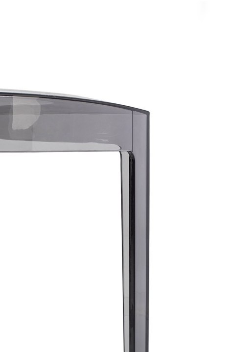King Home Krzesło barowe VICTORIA 65 cm dymione - poliwęglan
