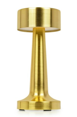 King Home Lampa biurkowa LEE złota - wbudowana bateria, LED