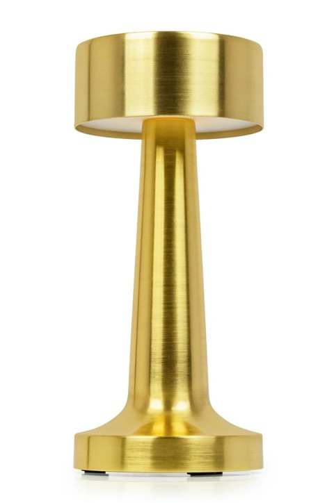 King Home Lampa biurkowa LEE złota - wbudowana bateria, LED