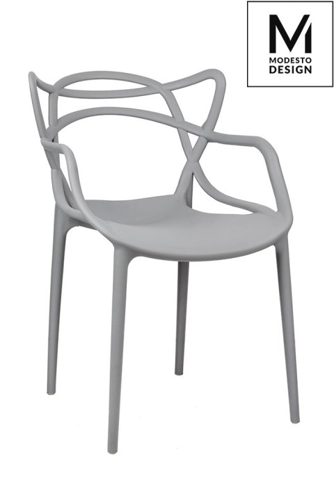 Modesto Design MODESTO krzesło HILO szare - polipropylen