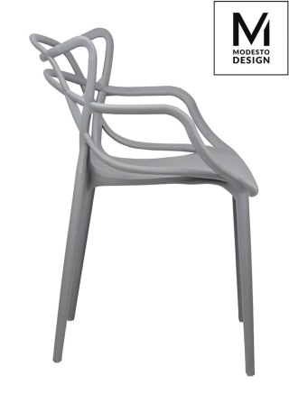 Modesto Design MODESTO krzesło HILO szare - polipropylen