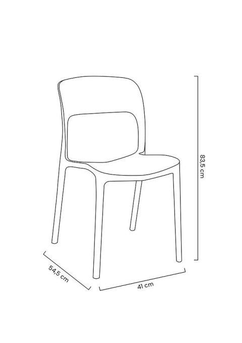 Modesto Design MODESTO krzesło ZING białe - polipropylen
