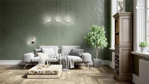 Moosee MOOSEE lampa ścienna BIRD złota