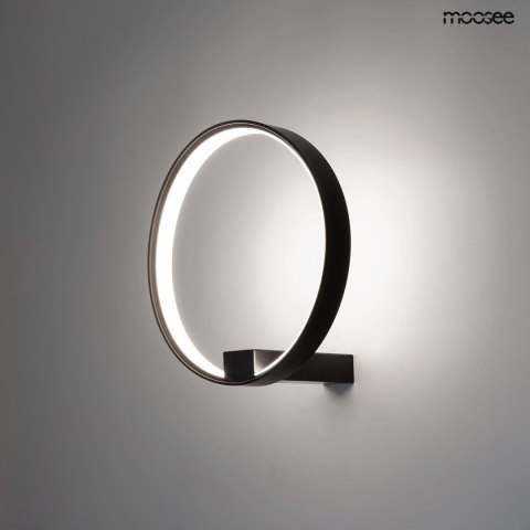 Moosee MOOSEE lampa ścienna CIRCLE WALL czarna